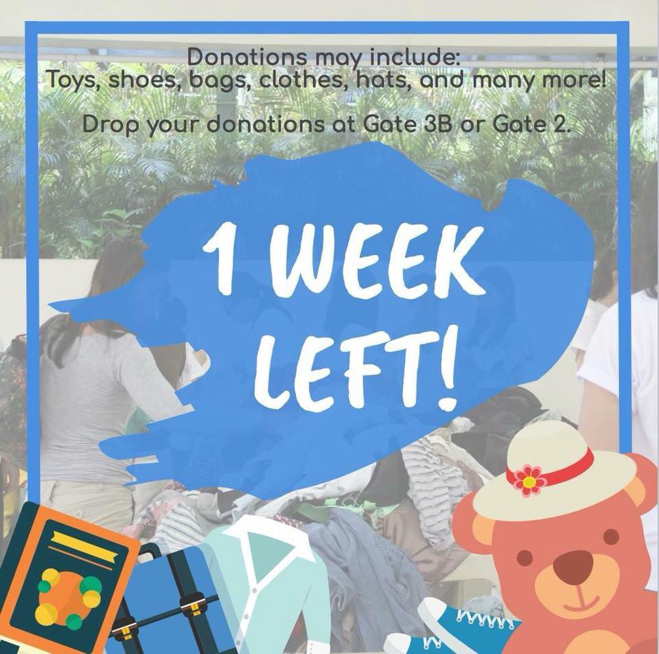 ICAYCLC's tweet image. Haven't donated to the rummage sale yet? Don't worry, YCLC will still be collecting donations until July 14! Don't forget to drop them off at Gate 2 or at the Gate 3B parking lot 😊💙

Credits to Anica Espanola