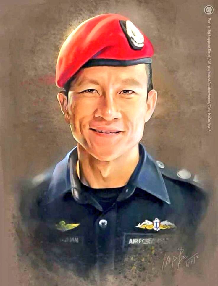 TheRickyDavila's tweet image. This is Thai Navy Seal Saman Gunan. He died whilst helping to prepare oxygen for the 12 boys and their coach. Remember this hero. 🙏 #ThaiCaveRescue