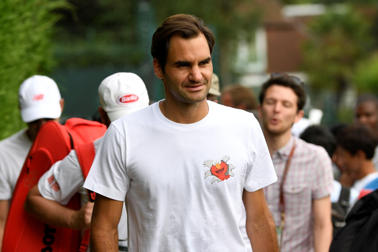 federer kaws t shirt