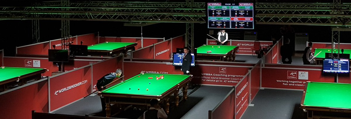 Dafasnooker's tweet photo. Marco Fu in action at the #worldopenqualifiers https://t.co/aNPHtJVQls