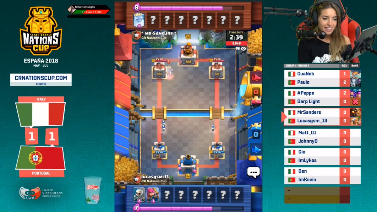 LVPmobile's tweet photo. 🇮🇹@NazionaleITACR 1 vs. 1 🇵🇹@PortugalTeam_CR

📺https://t.co/Z2LYeewJeq   
🎙️@bbxh_twitch
#WindStage https://t.co/X4qiDPA6y3