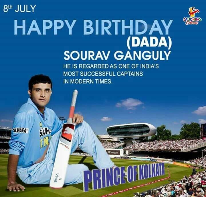 Wish u very very Happy birthday Mr. Sourav Ganguly ji     You are Great. ..jay hind 