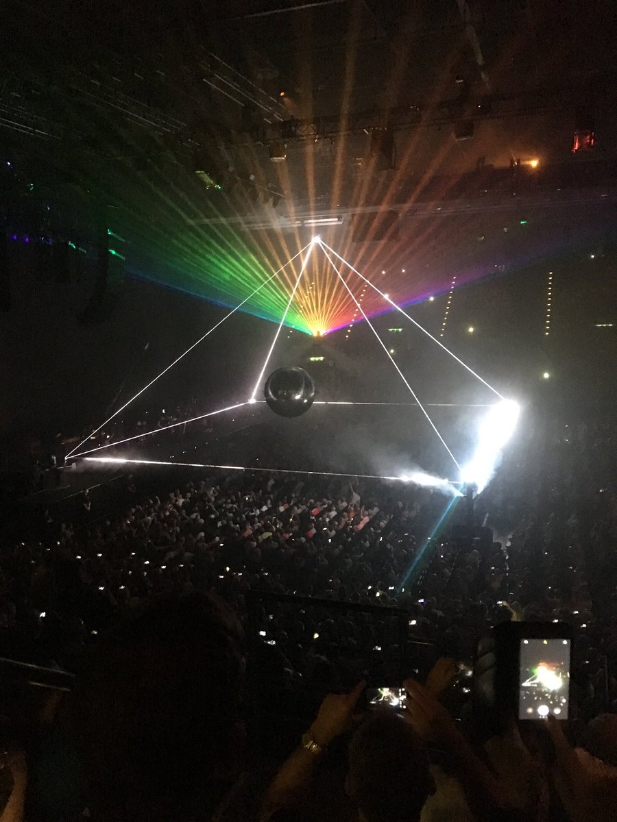 Thanks to my wife who looked after me & friend who got us there I managed to get to Birmingham arena yesterday to see Roger Waters gig, I'd bought the tickets before I became ill & had more or less given up on idea of going. But. So glad I made it. Pic taken by wife on iphone SE