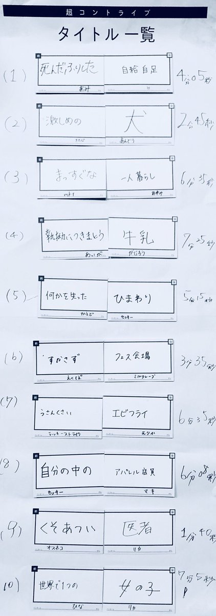 الوسم 超コント على تويتر