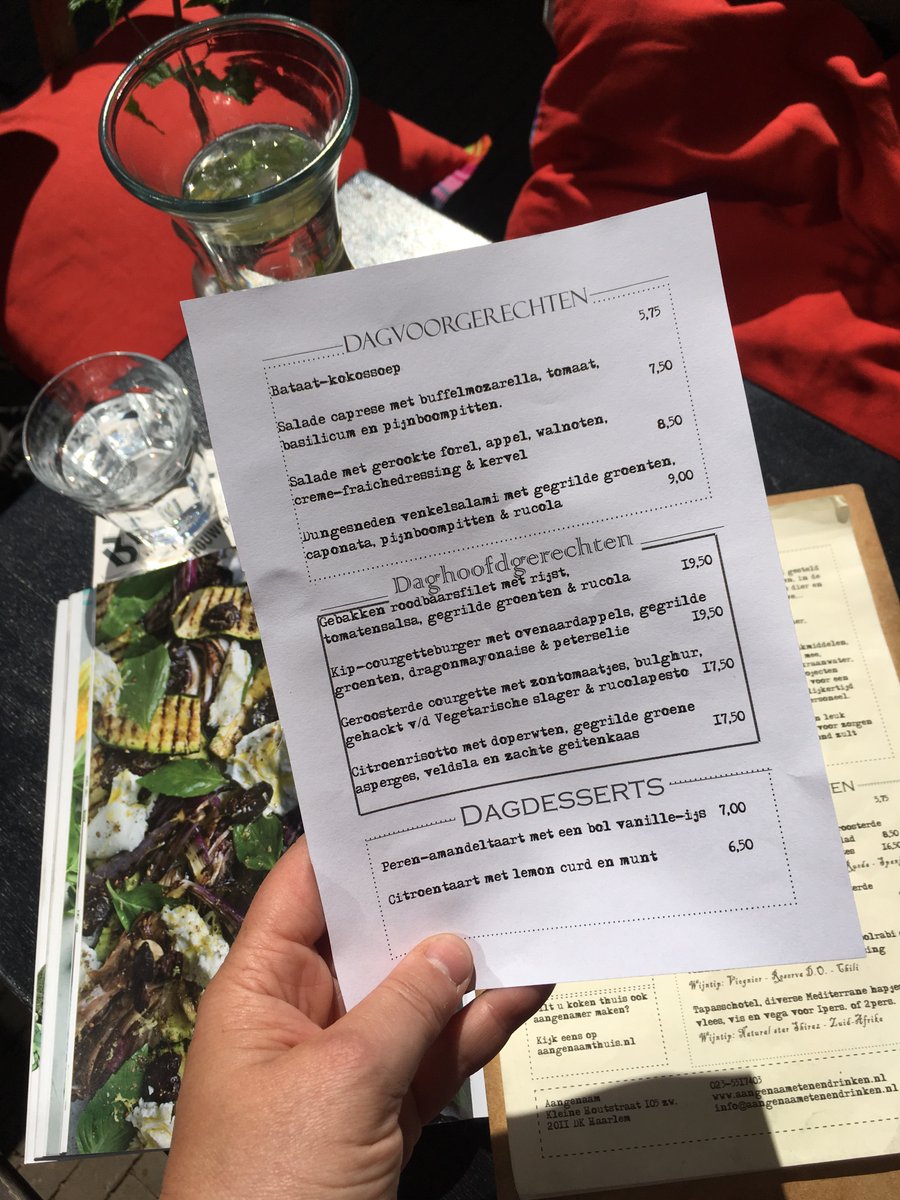 Zomerse daggerechten voor vandaag! #haarlem #bio #zomer!