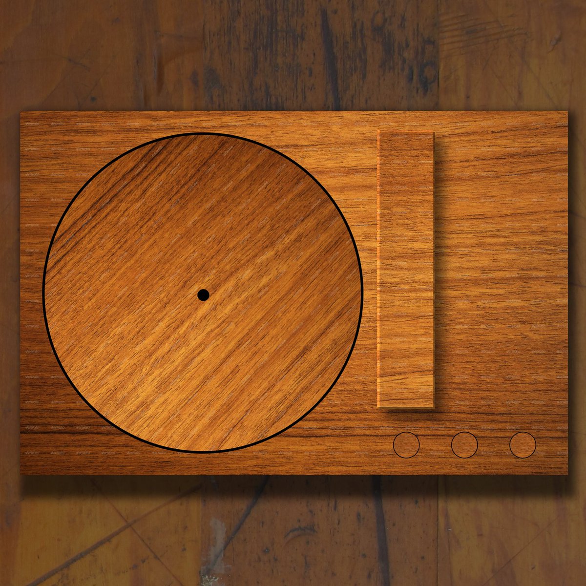 Minimalist Wooden Turntable