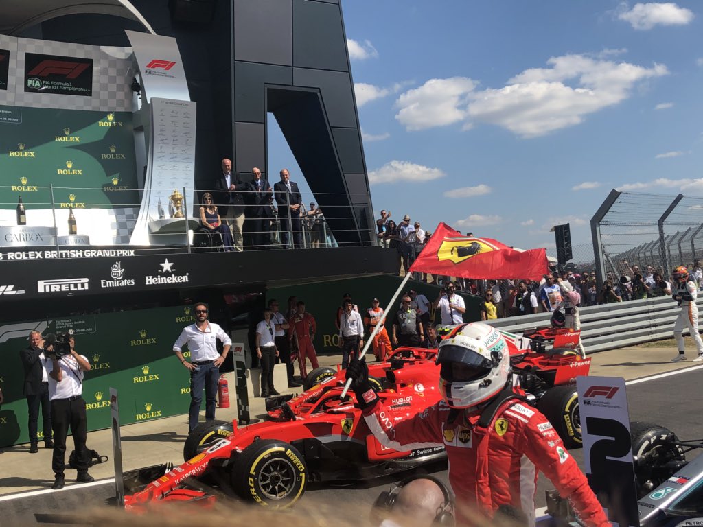 Siiiiiiii!!!! #Seb5 #BritishGP