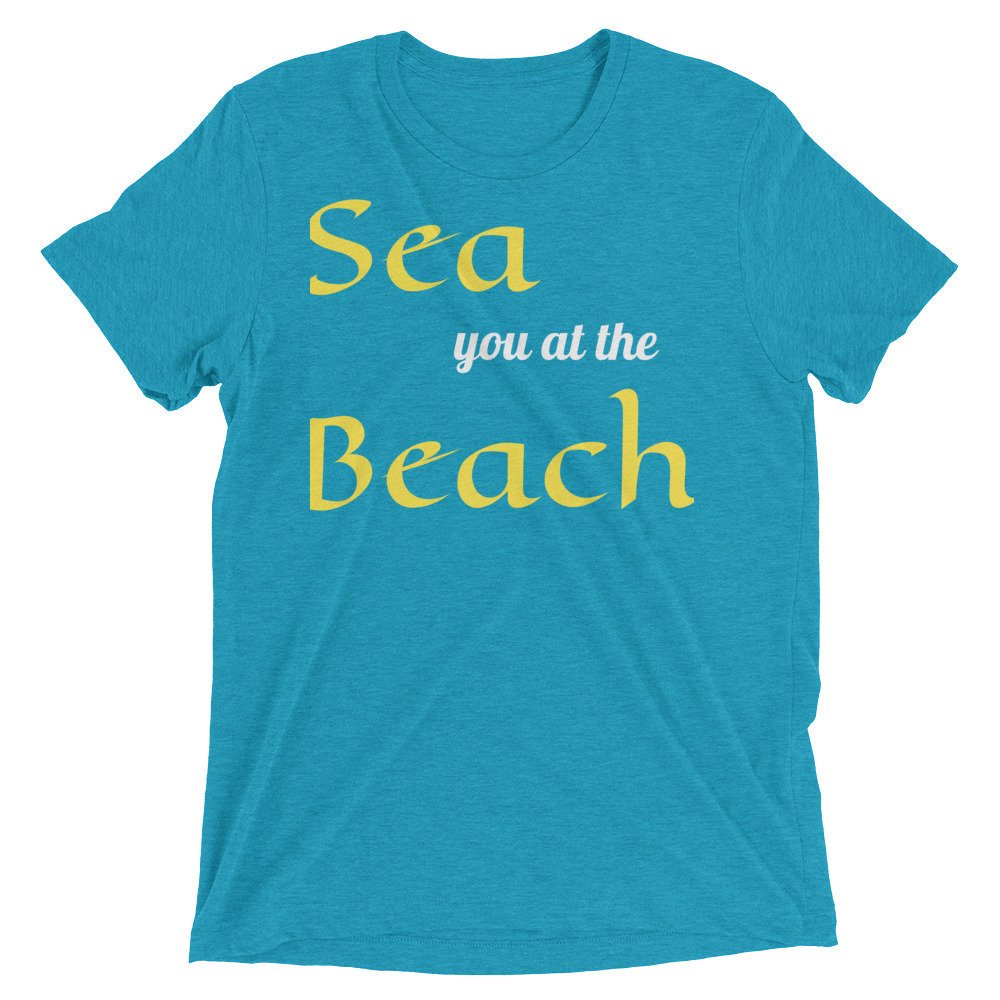 'Sea you at the Beach' Short sleeve t-shirt etsy.me/2MZEU1K #clothing #shirt #sea #beach #summer #tshirts #noveltywear #napcouture #comfortwear #seaside #summertime #sportswear #noveltyshirts