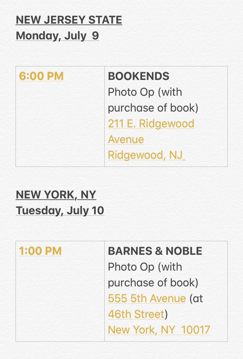 ColleenB123's tweet photo. Book signings in Jersey and NY! I think it’s just for the first 200 people who got tickets or something? I don’t know how it works. Someone tell me! I’m a mess lol https://t.co/Ya1a64F2MU