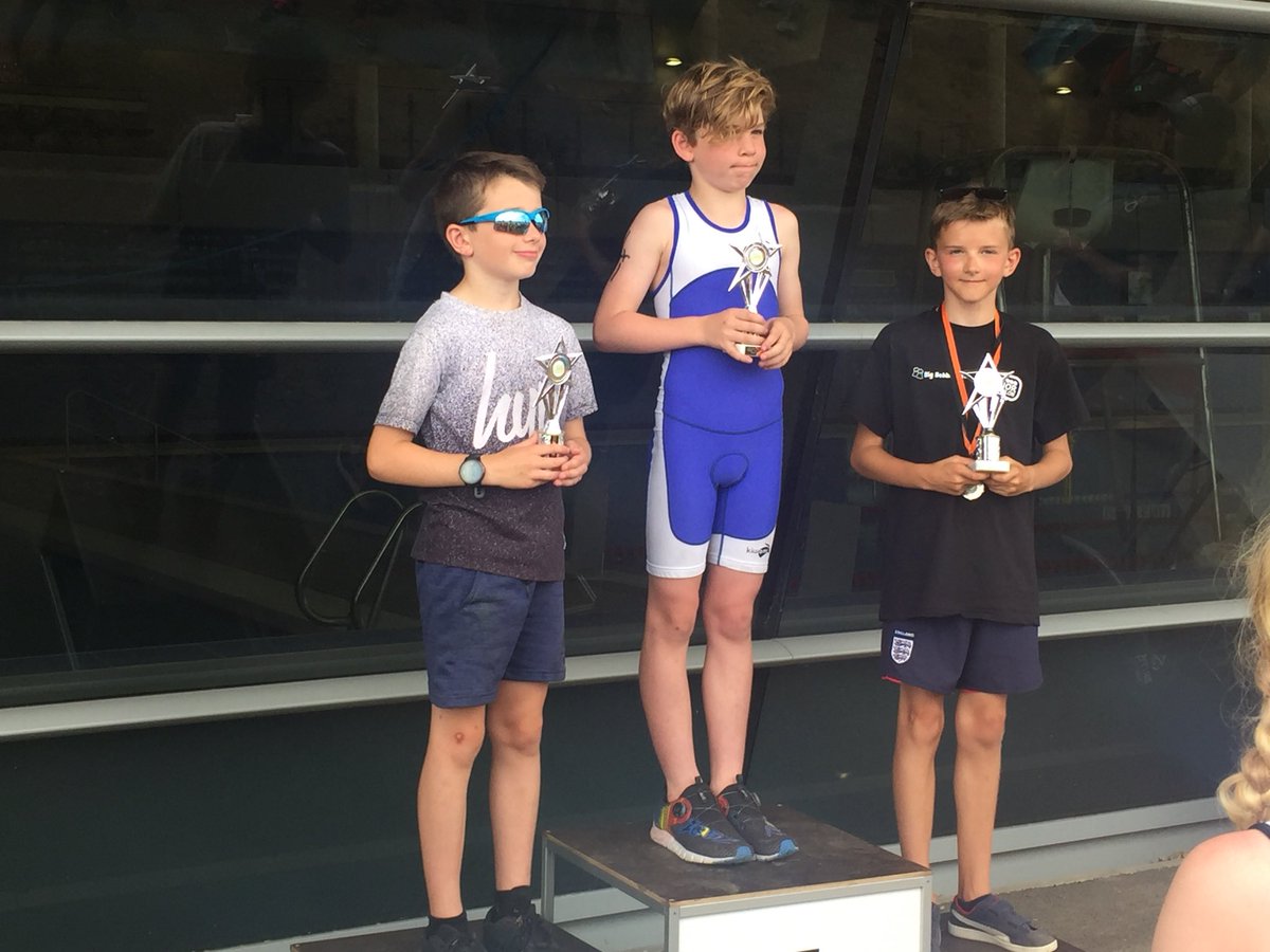 Earth2SueB's tweet photo. Lew’s 1st full triathlon in 30deg heat at York sports village - finishing in 3rd place out of 49  10year old boys. York Junior Triathlon. Great achievement. 🏊🏻‍♂️  🚴‍♂️ 🏃🏻‍♂️ @ElloughtonPS https://t.co/qOtm40TTVP