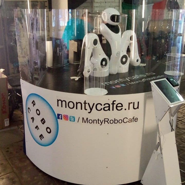 MontyRoboCafe's tweet image. Setting up our mobile booth for couple days in Flacon factory. Welcome for free coffee and cool drinks in hot summer days #montycafe #montyrobocafe #robotmonty