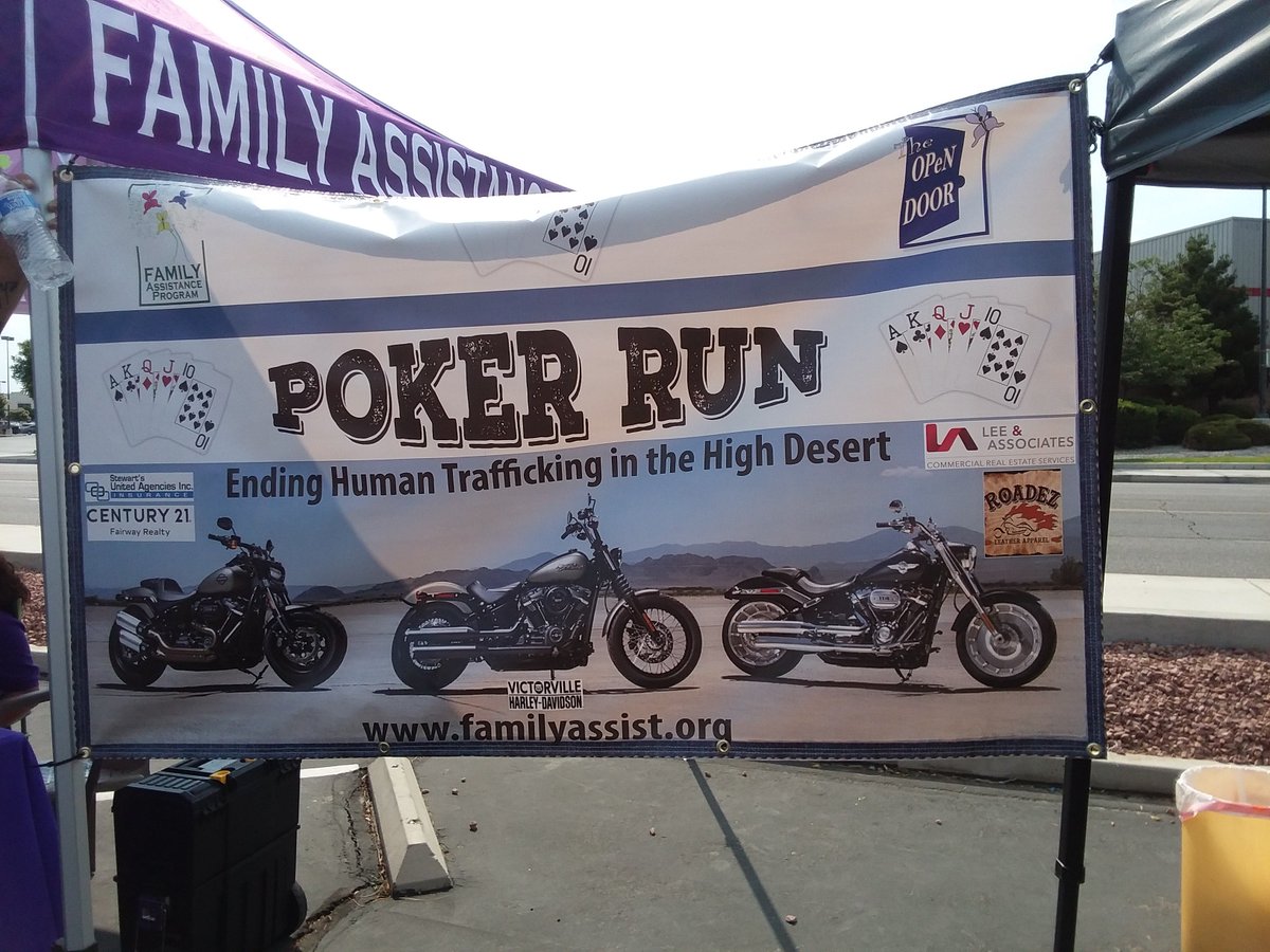 FamilyAssistOrg's tweet photo. What a great Poker Run yesterday. Everyone had a blast in helping prevent Human Trafficking. Thank you to all of our supporters. #PokerRun #FamilyAssistanceProgram https://t.co/IQOtiL63Ds