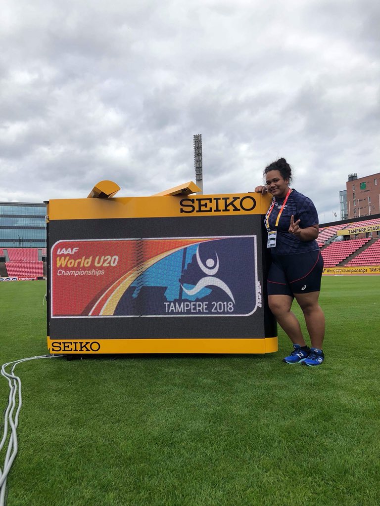 SandraJavelot's tweet photo. 💥Earn experiences now to get the advantages later💥...#NewCaledonia 🇳🇨 #athletics #PacificThrows @iaaforg #iaaftampere2018 #IAAFworlds #NouvelleCalédonie https://t.co/CaKor7wYid