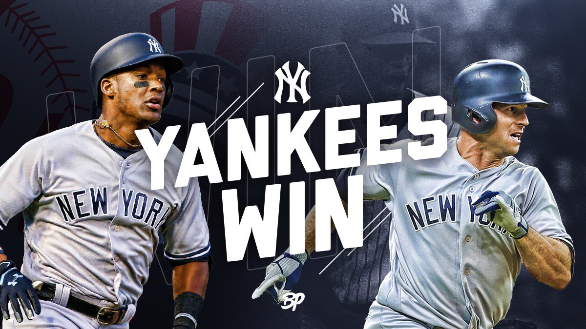BronxPinstripes's tweet photo. Theeee #Yankees WIN!!! 

✅ German goes 6 w/ only 1ER
✅ Andujar + Gardner drive in runs
✅ Bullpen great again!!! 

Another series win for the boys! #PinstripePride https://t.co/5onrTA0Vpm