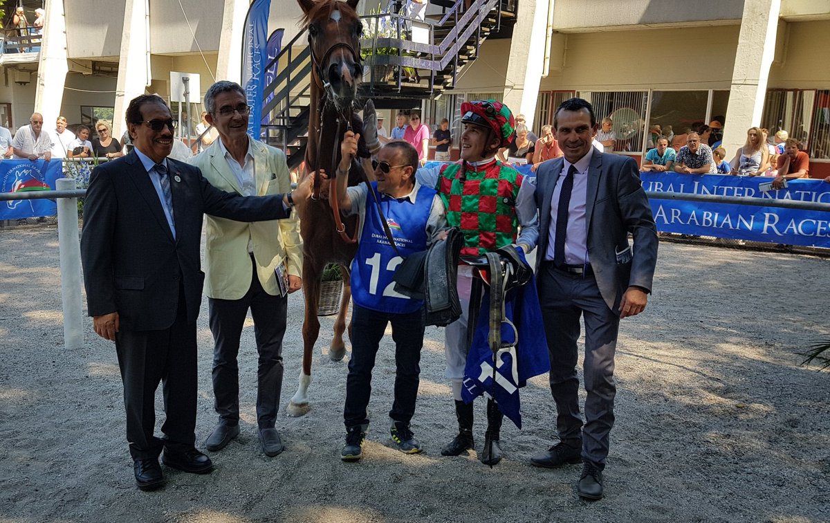 DIA_Races's tweet photo. Shadwell Arabian Stallions Stakes, Listed PA
1300m, 4yo & up:
1st: HIND
2nd: STORM TROUPOUR
3rd: ALAZEEZ
Congratulations to all connections!
#DIAR2018 #ArabianRacing https://t.co/Wq4u84aPBp