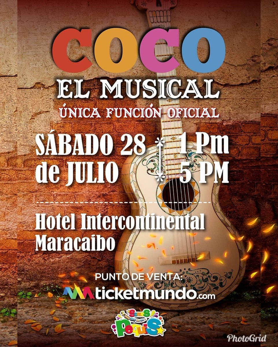 28 jul: Disfruta del musical del momento en el @icontinental ¡Unico evento! a las 5PM