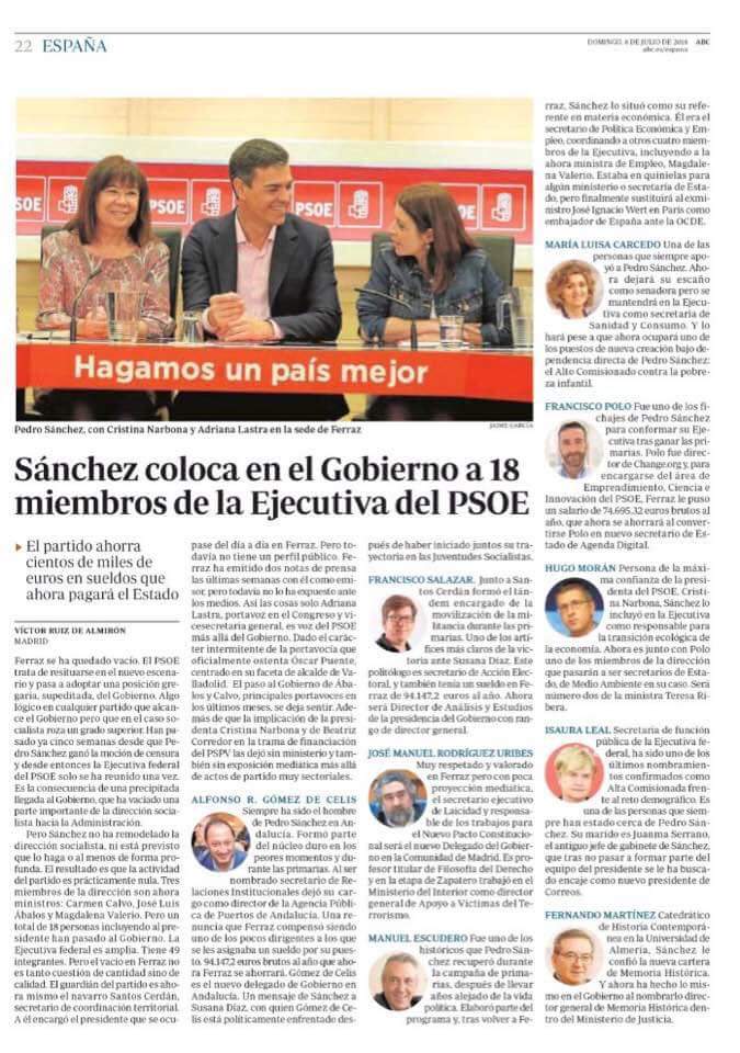 alexnunez87's tweet photo. Aquí tenemos la "regeneración" de @sanchezcastejon y el @PSOE #ColocaciónDeAmigos https://t.co/T2dSFcL8Xf