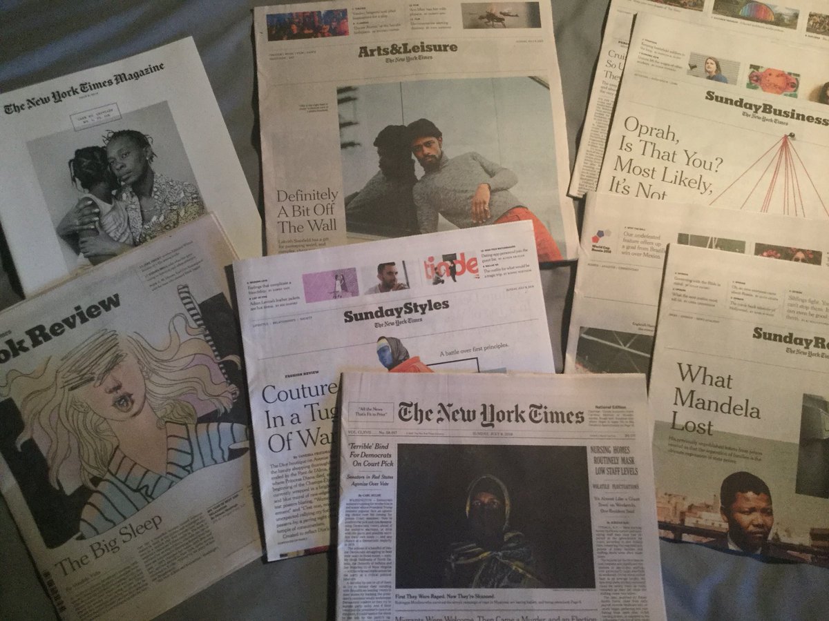 franster23's tweet photo. #SundayMorning, @tayari Jones on #Mandela and Lakeith Baby save a slow-news Sunday... #SundayRitual #NYTimes https://t.co/uGBfzO9ft8