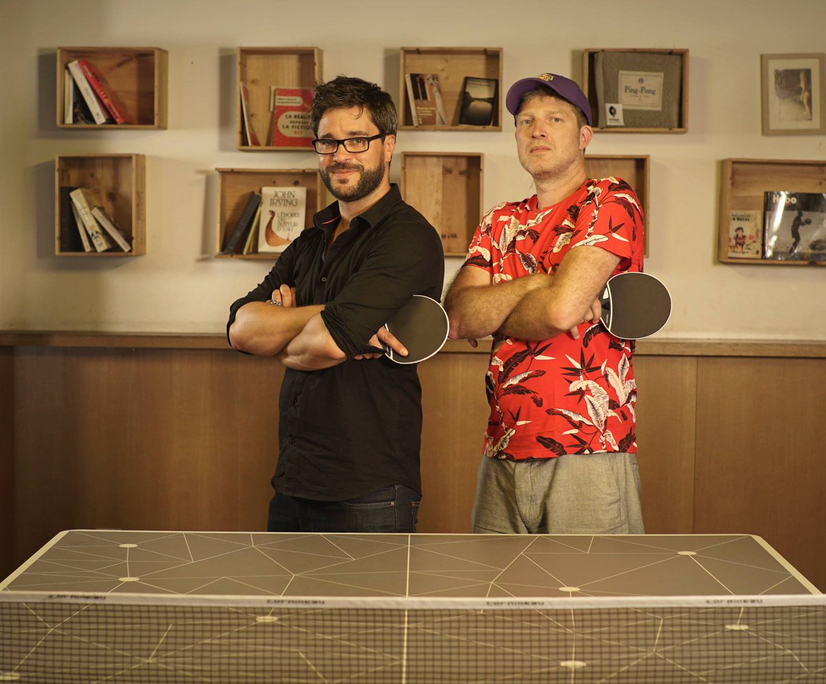 ChansonAddition's tweet photo. Et encore un grand merci à @octavenoire pour être venu jouer avec nous au #Gossima ping-pong bar 🏓🍺 dans notre dernière vidéo consacrée à @depechemode 👉 https://t.co/L2Wd7MUV3e https://t.co/F4BuZUKh35
