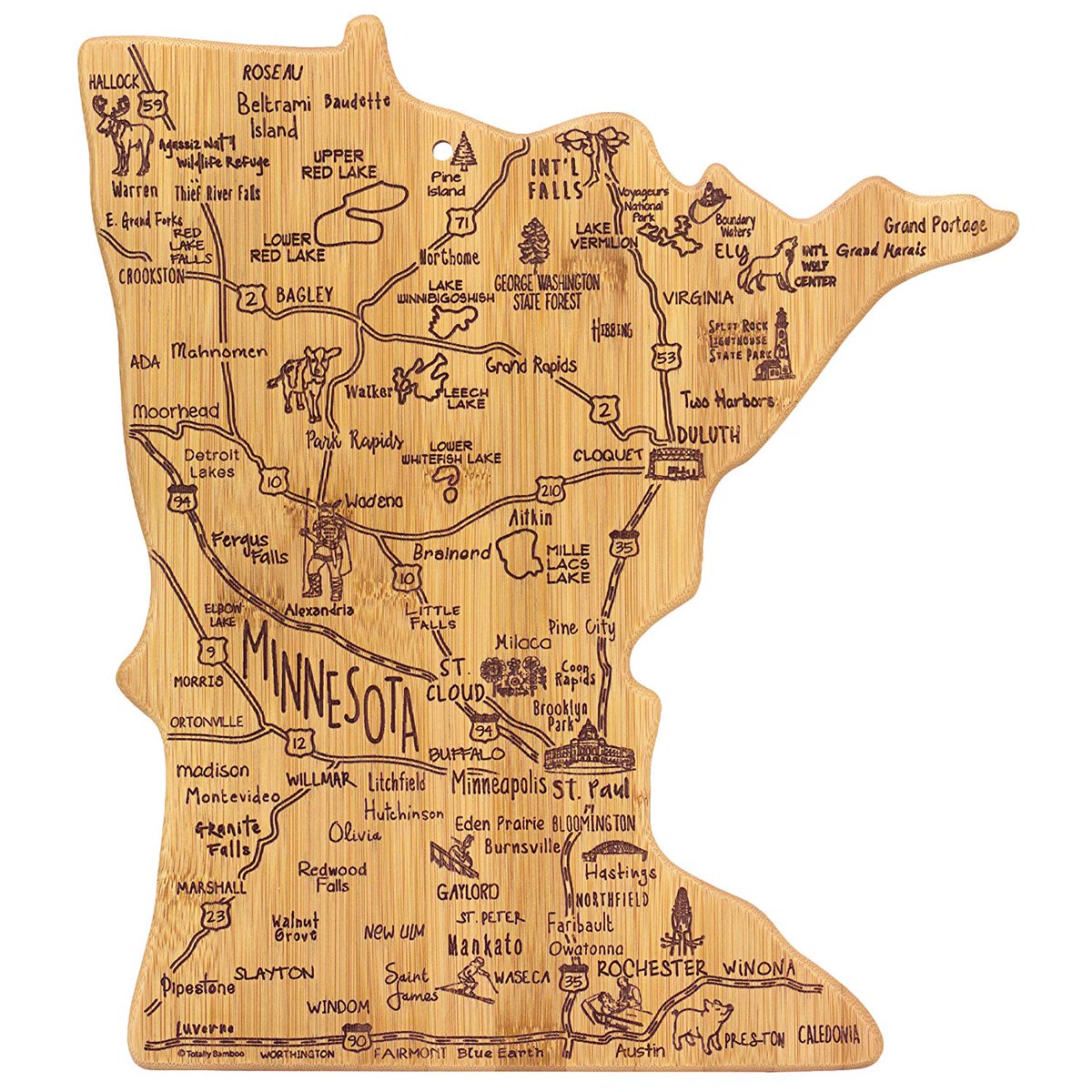 MinnesotaDeals_'s tweet photo. Totally Bamboo Minnesota State Destination Bamboo Serving and Cutting Board, Price: $30.00 https://t.co/lFrgFEhiPT https://t.co/iU7lYpZcl1