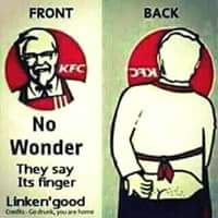 MokhomoBusi's tweet photo. KFC'Its finger licken good' https://t.co/JYys11mhbN
