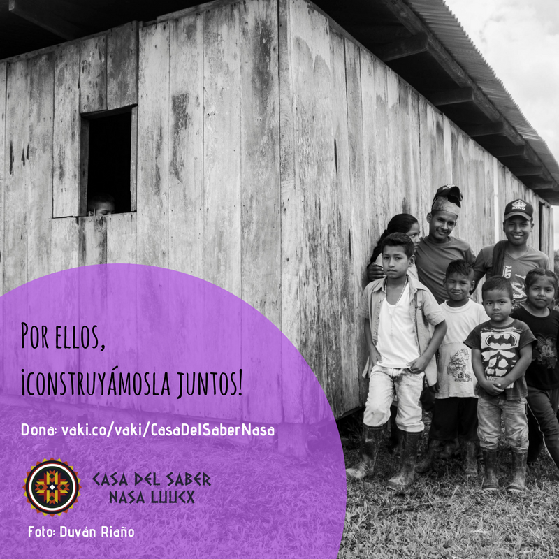 AulasDePazCol's tweet photo. La educación es fundamental en la construcción de la paz territorial. Las niñas y niños del Resguardo Galilea, no tienen una Escuela digna actualmente, pero con tu apoyo podemos bioconstruirla! #CasaDelSaberNasa. Dona en: https://t.co/1NB6RmuZ9P https://t.co/uEV3Q12awZ