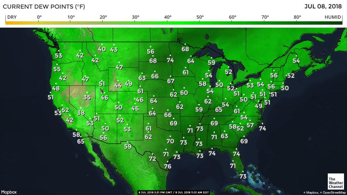JacquiJerasTV's tweet photo. Everybody say..."ahhhhhh!" Those dewies in the 50s and low 60s!! xoxo #NotMoist #DrierAir #ByeHumidity https://t.co/ouUUNixsy1
