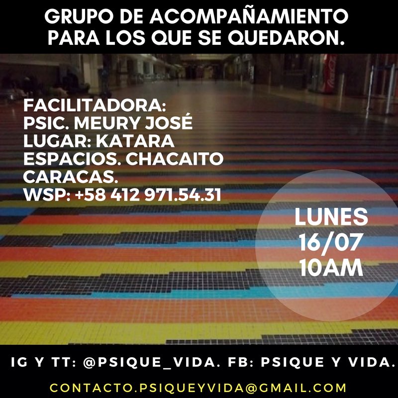 MeuryRivero's tweet photo. Grupo de apoyo gratuito https://t.co/Di2TSPD0LC