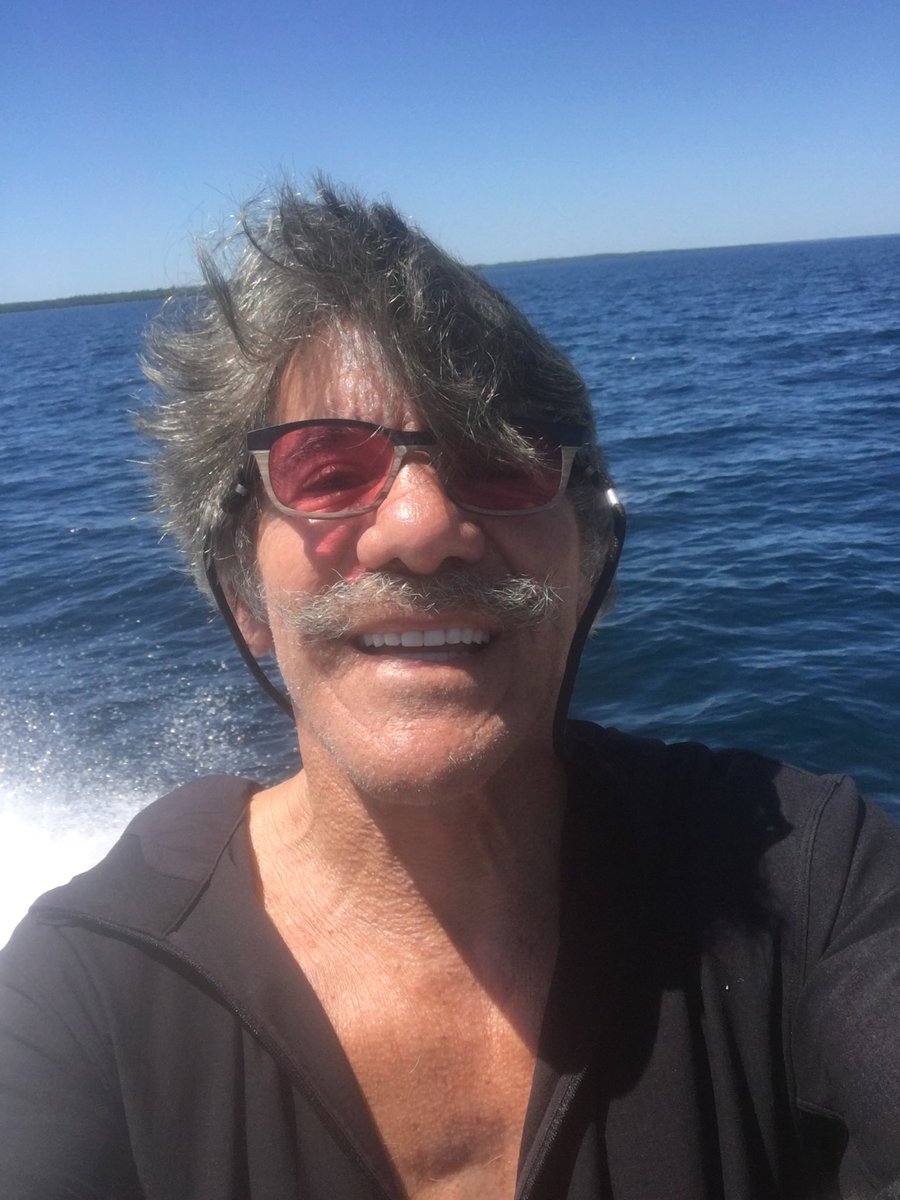 GeraldoRivera's tweet photo. Best day so far. Lake Huron is a treasure Off Presque Isle. Great spot perfect weather https://t.co/SFx2LdvvSH
