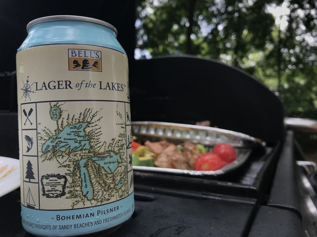 BellsBrewery's tweet photo. Lager of THE GRILL. How do you #LageroftheLakes? https://t.co/bSKxgahLzh