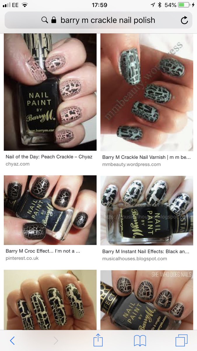 velvetgh0st's tweet photo. remember when everybody (me included) was obsessed with that crackle nail polish from barry m? thinking about it now makes me SHUDDER! it looked like tree bark 😂🌴 https://t.co/KgUQxPPfU9