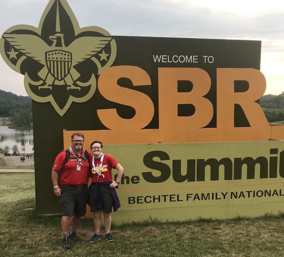 omccullo's tweet photo. #Crew425 takes on #VenturingFest after the #PhilmontScoutRanch fire cancellations caused Plan B @BechtelSummit https://t.co/KZ6Sj4gcTj
