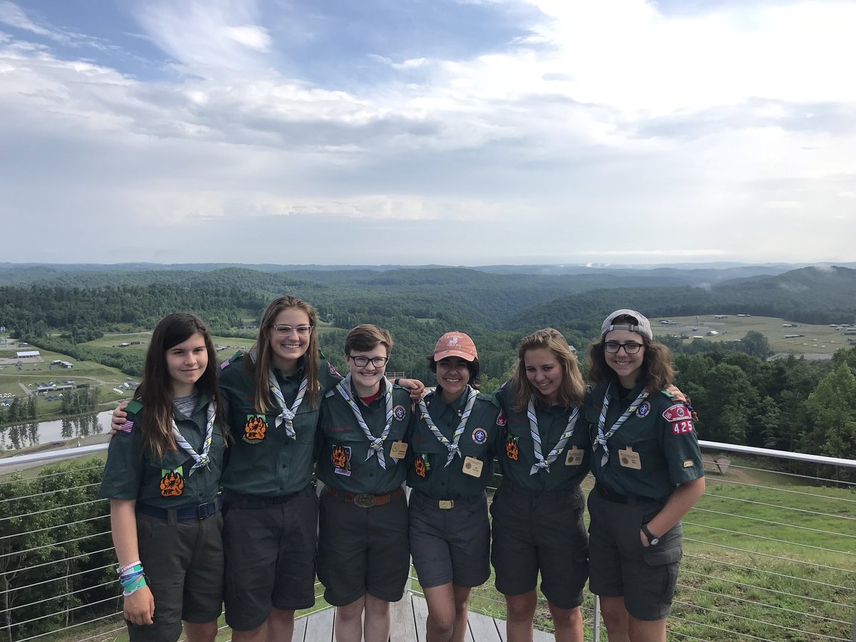 omccullo's tweet photo. #Crew425 takes on #VenturingFest after the #PhilmontScoutRanch fire cancellations caused Plan B @BechtelSummit https://t.co/KZ6Sj4gcTj