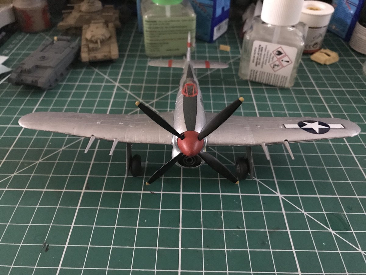 CAB23Mossie's tweet photo. God knows how late but finally finished my #whatifgb USAAF Hawker Typhoon in 1/72 base kit by @Airfix would be interesting to hear @project_typhoon โs opinion on it! (I have x2 1/48 Tiffies to do in RAF scheme) #scalemodel https://t.co/WsSPYAveQD