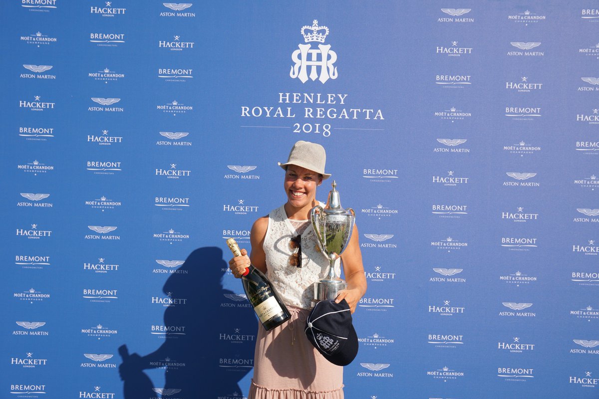 HenleyRegatta's tweet photo. Congratulations to J.R. Gmelin on winning The Princess Royal Challenge Cup #HRR18 

@Moet_UK @HackettLondon https://t.co/tq6U95TvLz