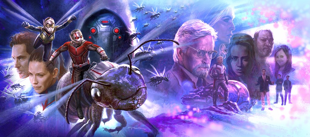 andyparkart's tweet photo. Here’s the ENTIRE cover I did for The Art of Marvel Studios Ant-Man and the Wasp book. I absolutely LOVED painting this composition &amp; all these characters on this cover! They were each so great in the film. I’m honored to have worked with them. #AntManAndTheWasp https://t.co/G8TMmdUG3t