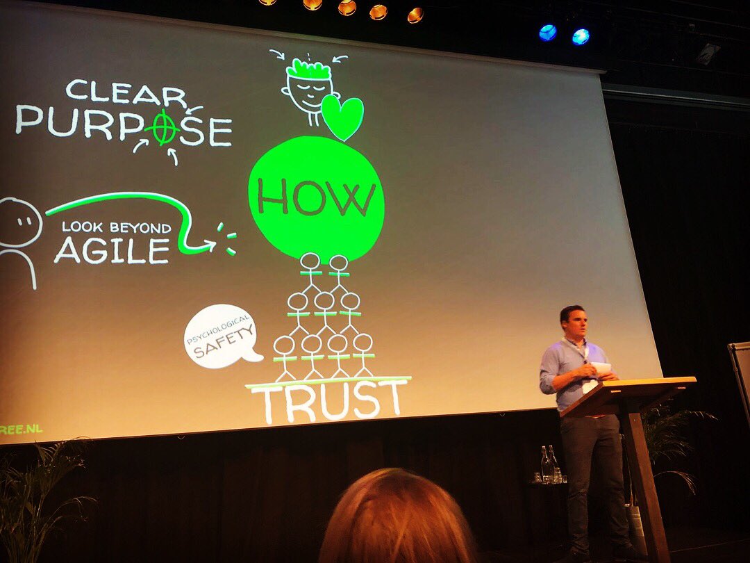 Last week <a href="/RoyGielen/">Roy Gielen</a> spoke at <a href="/ScrumDayEU/">ScrumDayEU</a> . He asked me to help him build his #story and the #visuals to support it. #visualthinking #storytelling #visualstorytelling #arientekent
