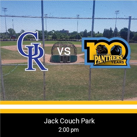 cbl_panthers's tweet photo. The Panthers return to Jack Couch Park to bounce back after a tough walk up loss in Guelph last night. https://t.co/LA6Wsn92eP