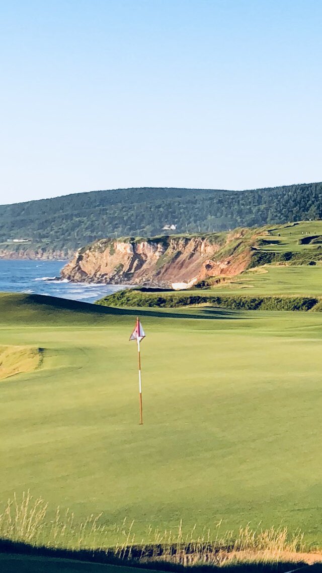 gerrydee's tweet photo. I’ve had many great golf experiences in my lifetime. None come close to the experience I just had at @cabotlinks. World class destination. Thanks for having us. #CabotLinks #CabotCliffs https://t.co/FhcUUhk9g5