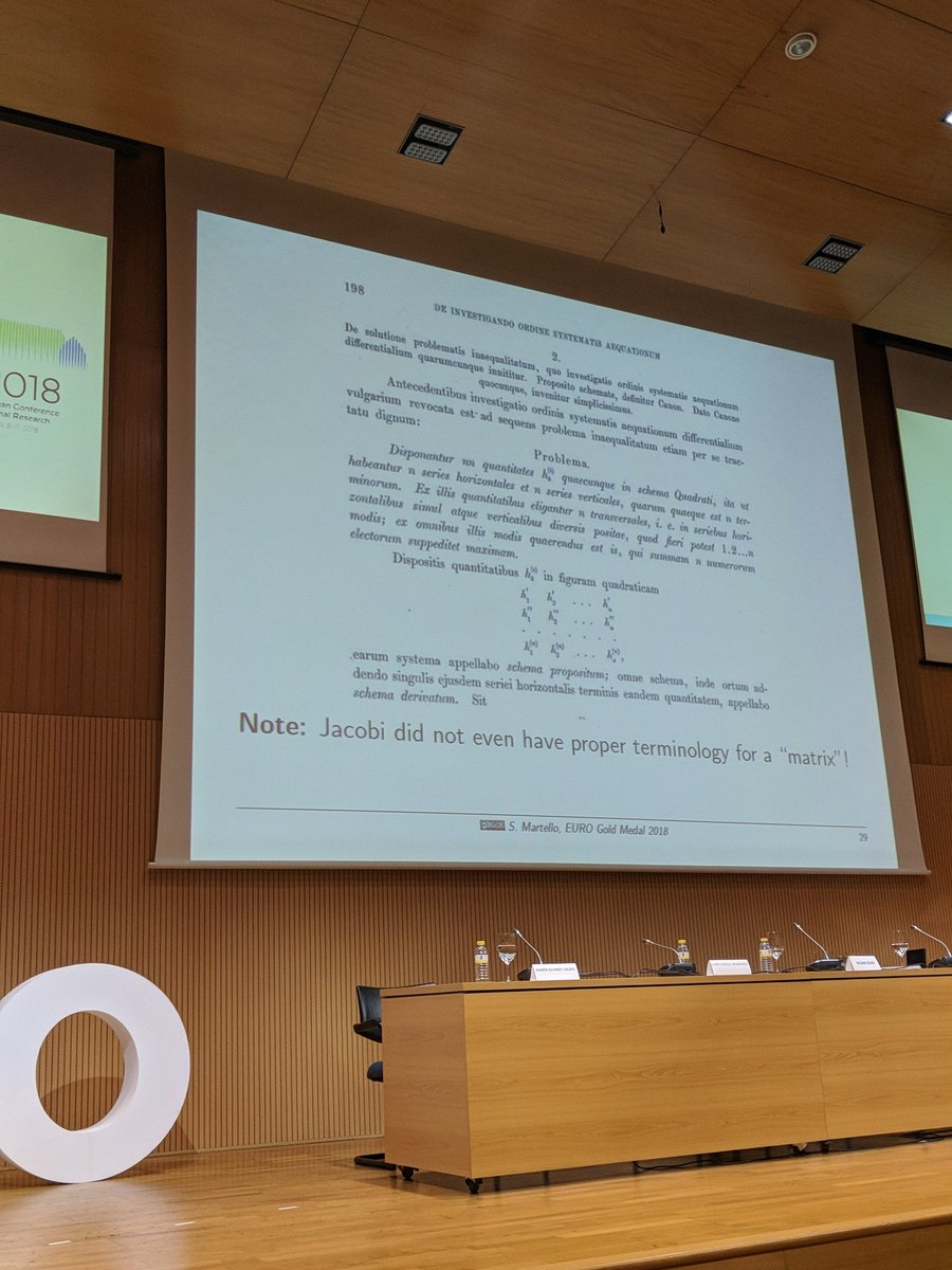 Early (1851) sighting of the assignment problem  #euro2018valencia