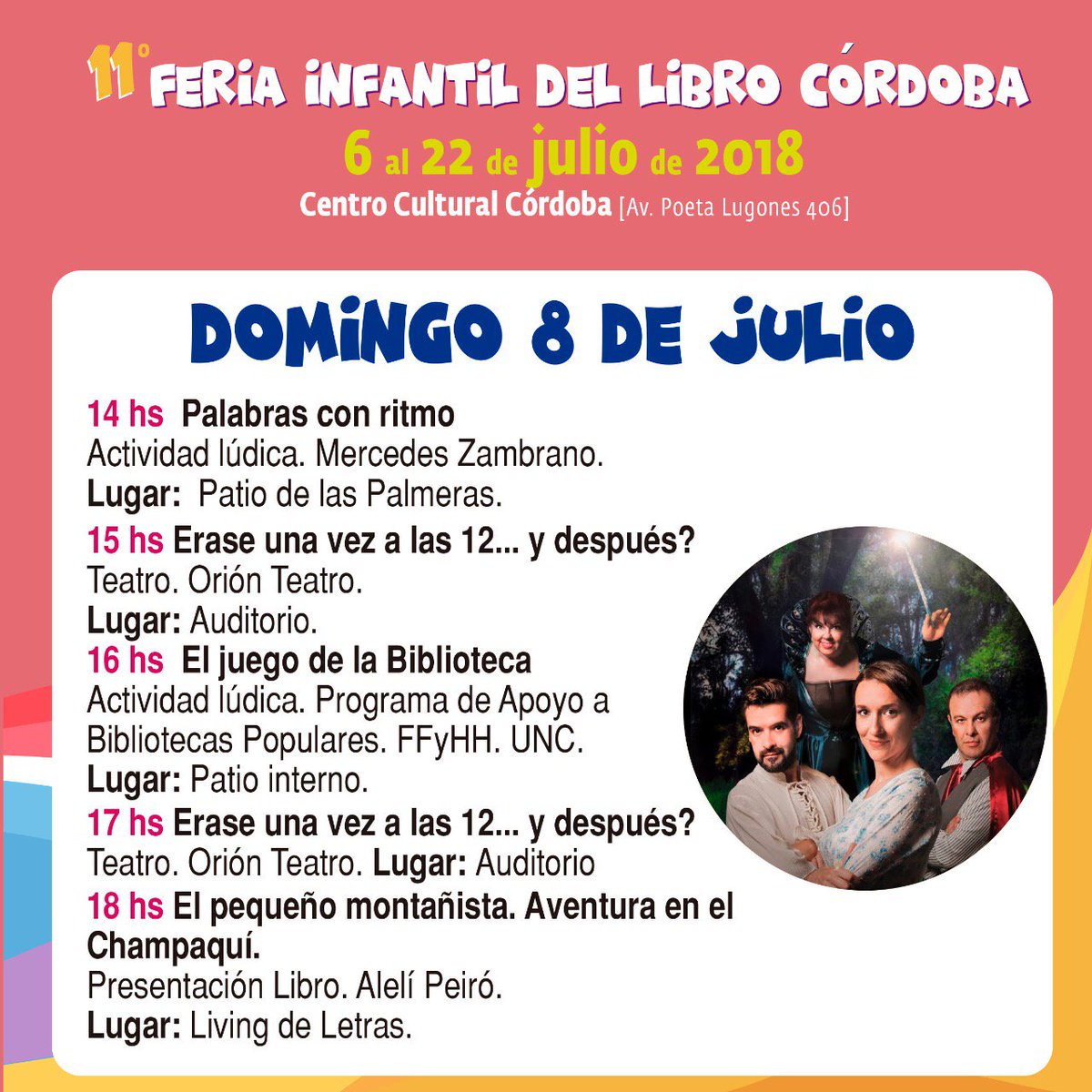 HOY, desde las 15 abre el sector de venta de libros. Ahora te esperamos para disfrutar de "Palabras con ritmo", nos mudamos adentro para esquivar el frío