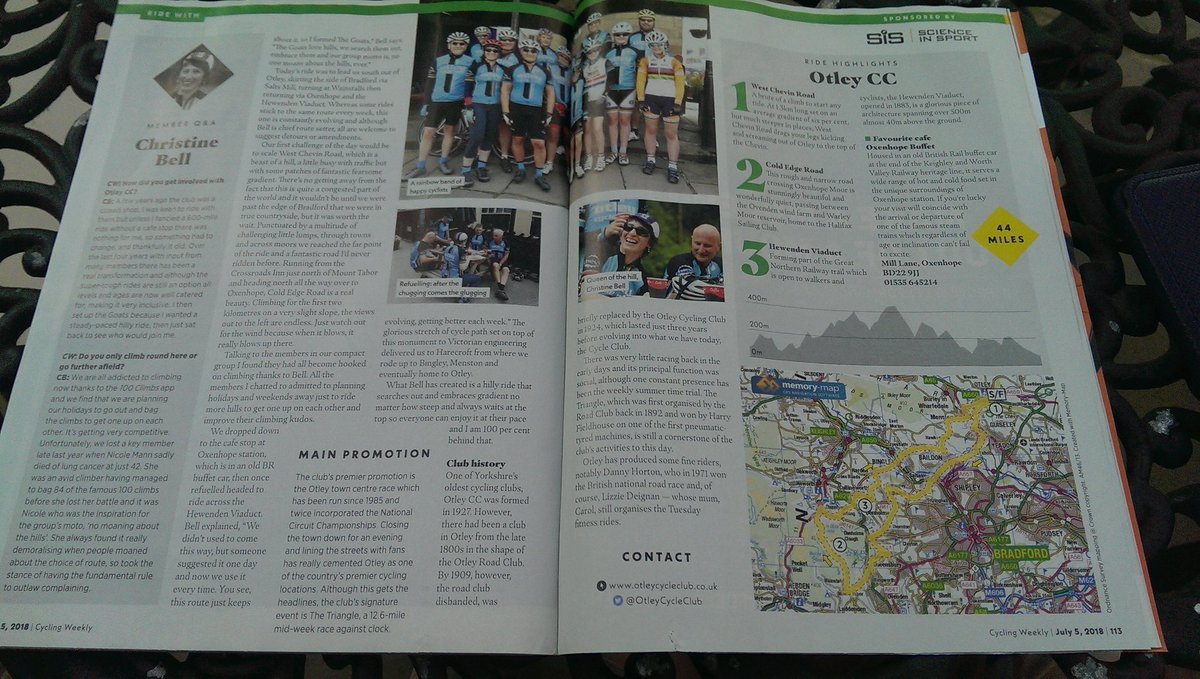 Hey @facilitatorbell you never said riding with the Goats would get my picture in Cycling Weekly!