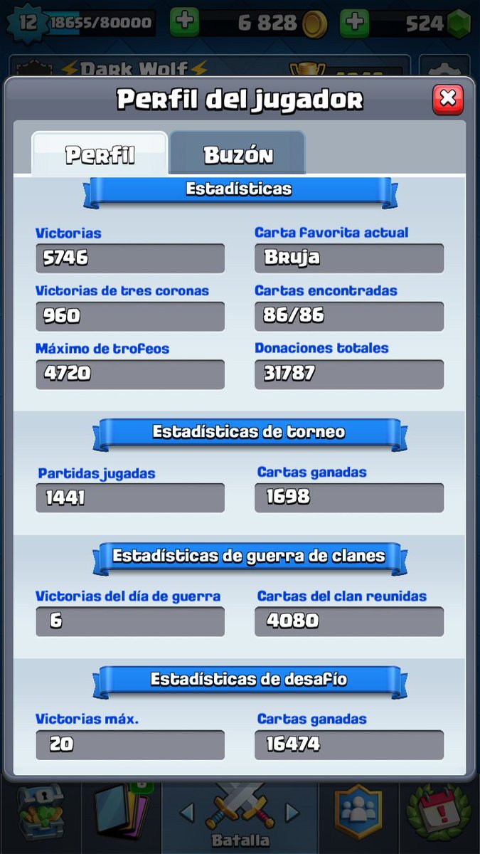 Busco equipo competitivo 
*Máximo de copas 4720
*20 Wins en Desafíos 
*Experiencia en competitivo