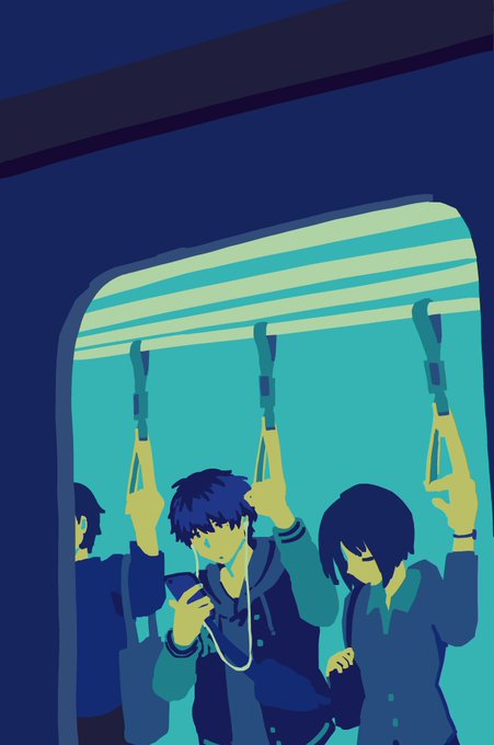 「ショートヘア 電車内」のTwitter画像/イラスト(古い順)