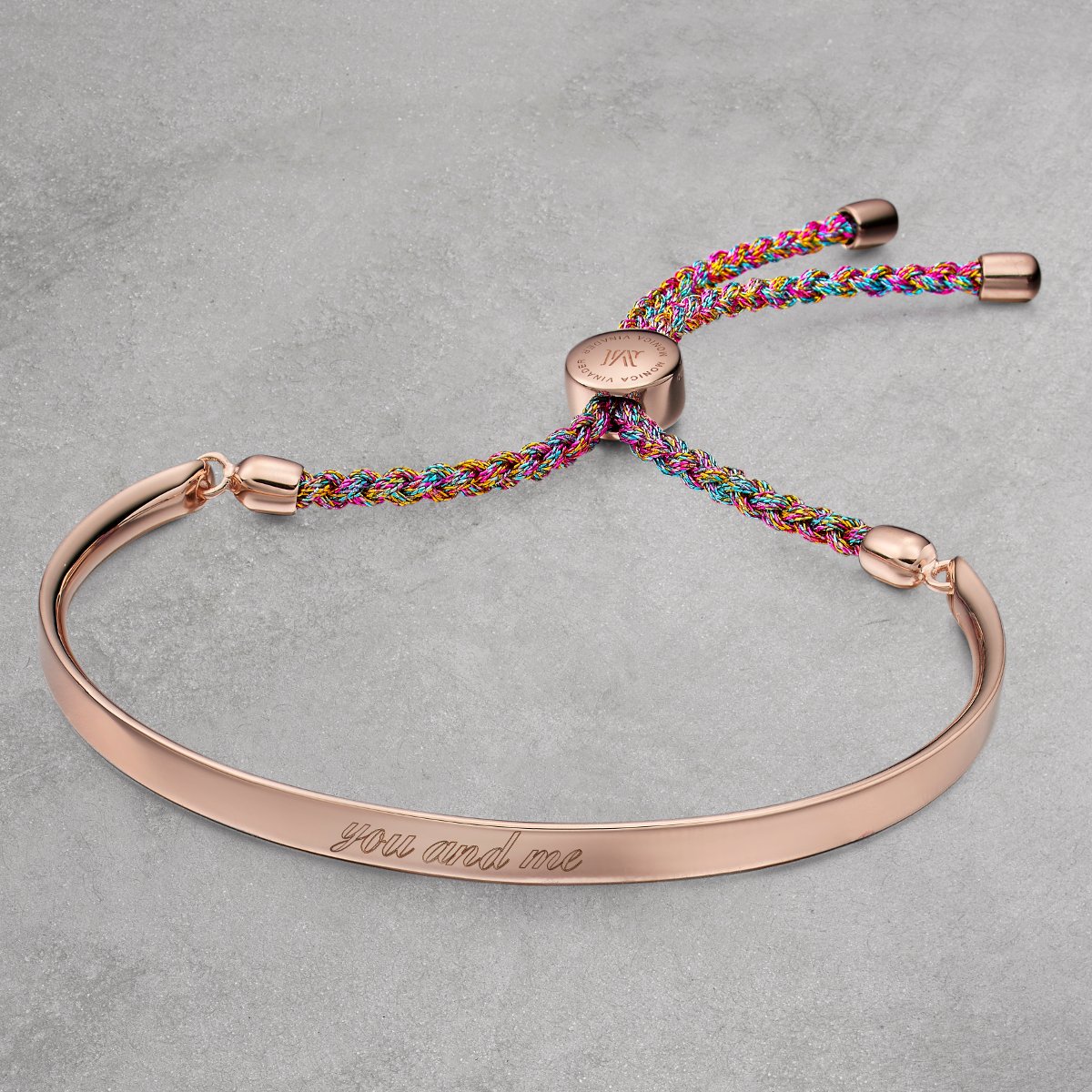 Monica Vinader Linear Friendship Bracelet, Red/Gold at John Lewis & Partners