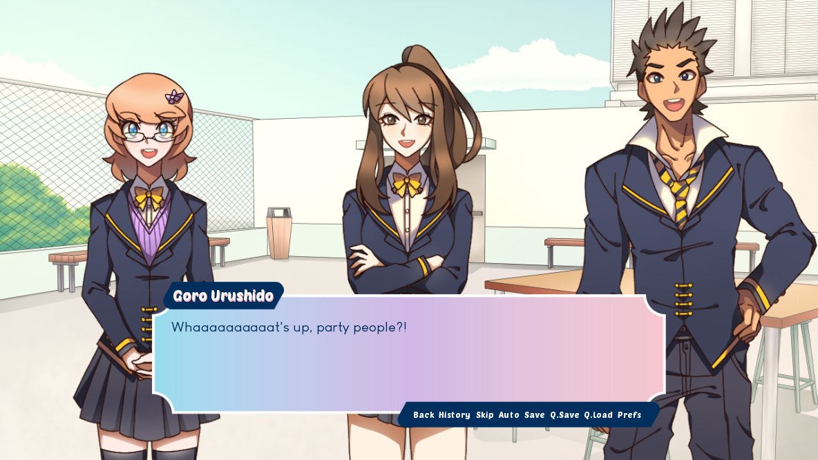 pajamapro's tweet photo. Its been a while, hasn't it? Here's a few more screenshots - now featuring adjustable transparency! #gamedev #indiedev #vndev #devtalk https://t.co/UvK2JKbHTG