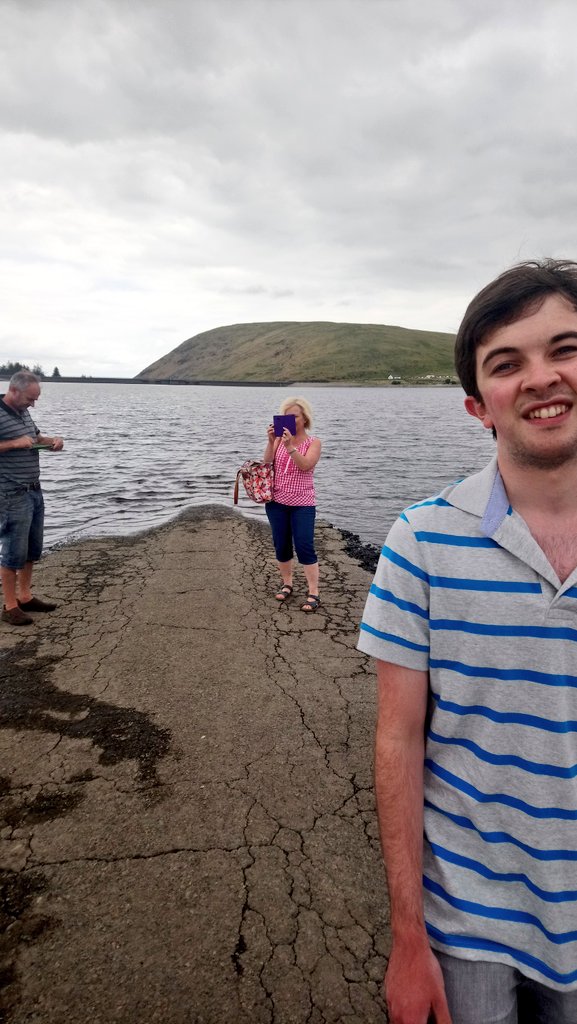 ChemWithRachel's tweet photo. Spelga dam is at its lowest level in years. So obviously the entire population visits it. #ItsLow #WhereDidTheWaterGo https://t.co/xhD55Y0HPB