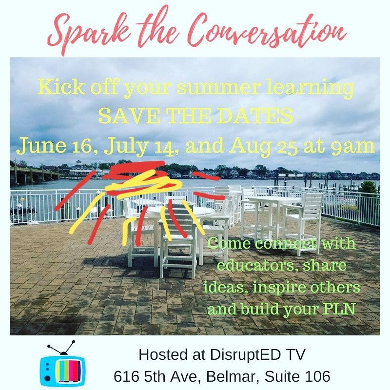 TraceyRaimondo's tweet photo. @mlarson_nj Since you live at the shore, if you are available you should check out our @DisruptedTv coffee chat next weekend! It is at the DisruptED TV office in Belmar. 😀 https://t.co/ZcTRhAqdVF