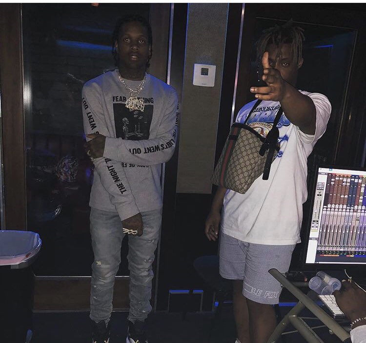UpNextNotNow's tweet image. Looks like @lildurk &amp;amp; @JuiceWorlddd were in the studio the other day. Both been on fire 2018 so can’t wait to see what they cooked up