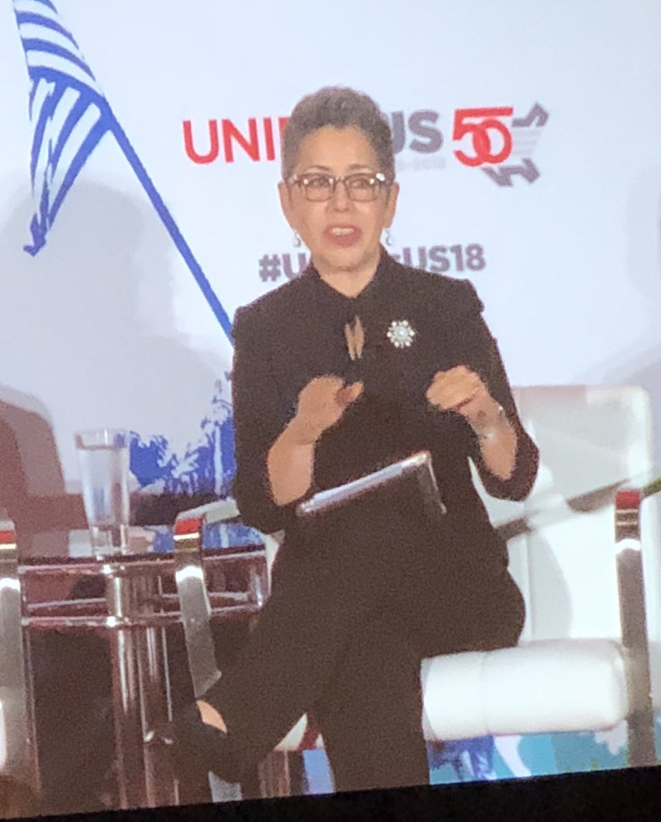 Clarissa Martinez de Castro on why getting oppressed communities out to vote is so important: “Voting is an act of self defense.” Yes, it’s the most powerful weapon we have, and these crazy times call for powerful defense mi gente! <a href="/WeAreUnidosUS/">UnidosUS</a> <a href="/JMurguia_Unidos/">Janet Murguía</a> #UnidosUS18